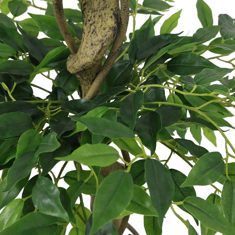 5.2FT Artificial Ficus Tree, Lifelike Faux Banyan Tree with Pot for Home, Office Patio Decor, 1pc/set