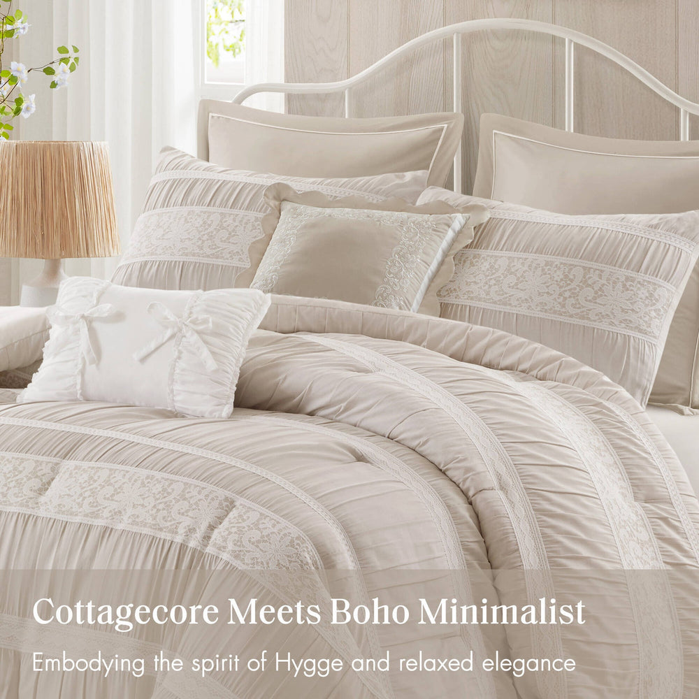 7- Piece Queen Jacquard Comforter Set Media 9