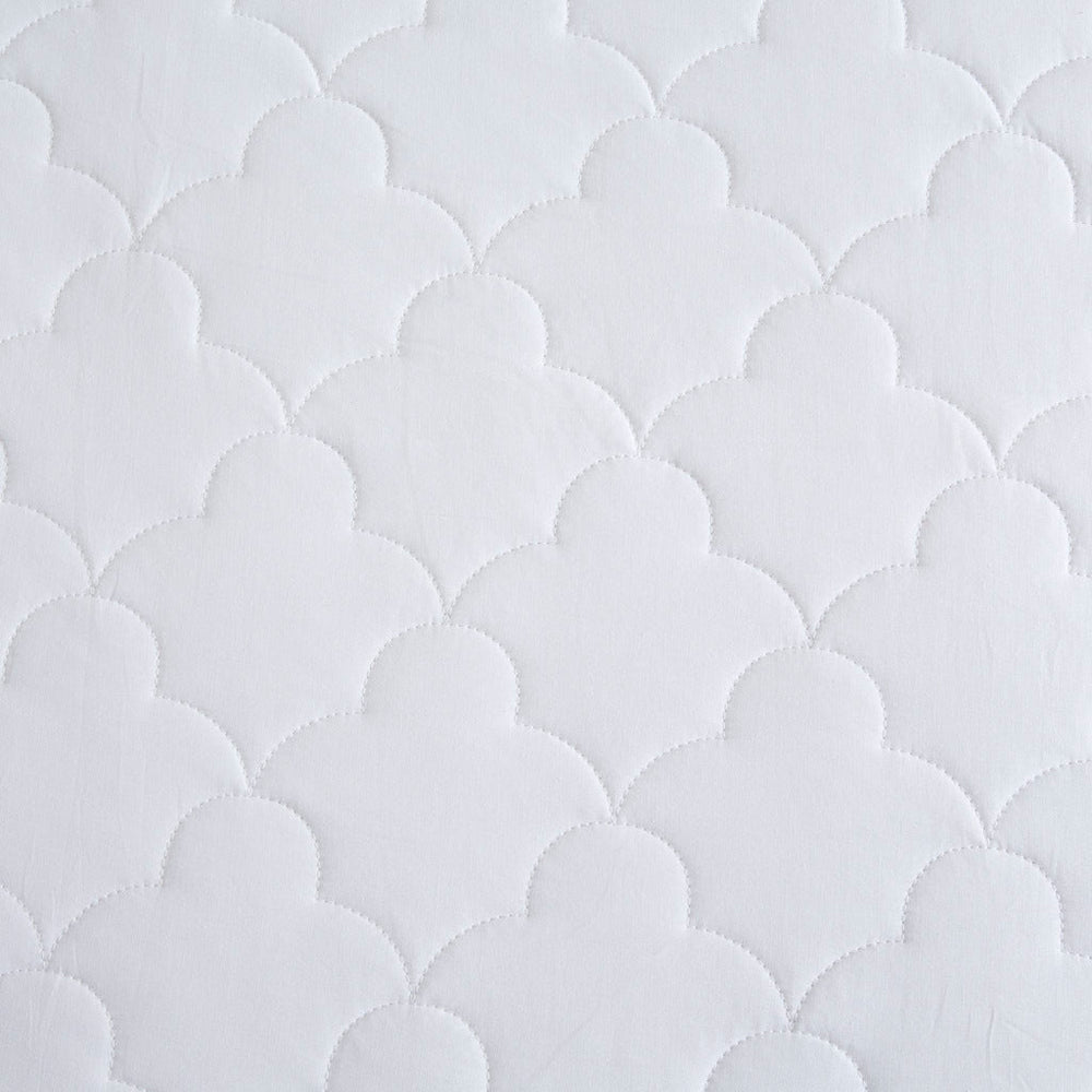 Cotton Percale Quilted Mattress Pad Media 14