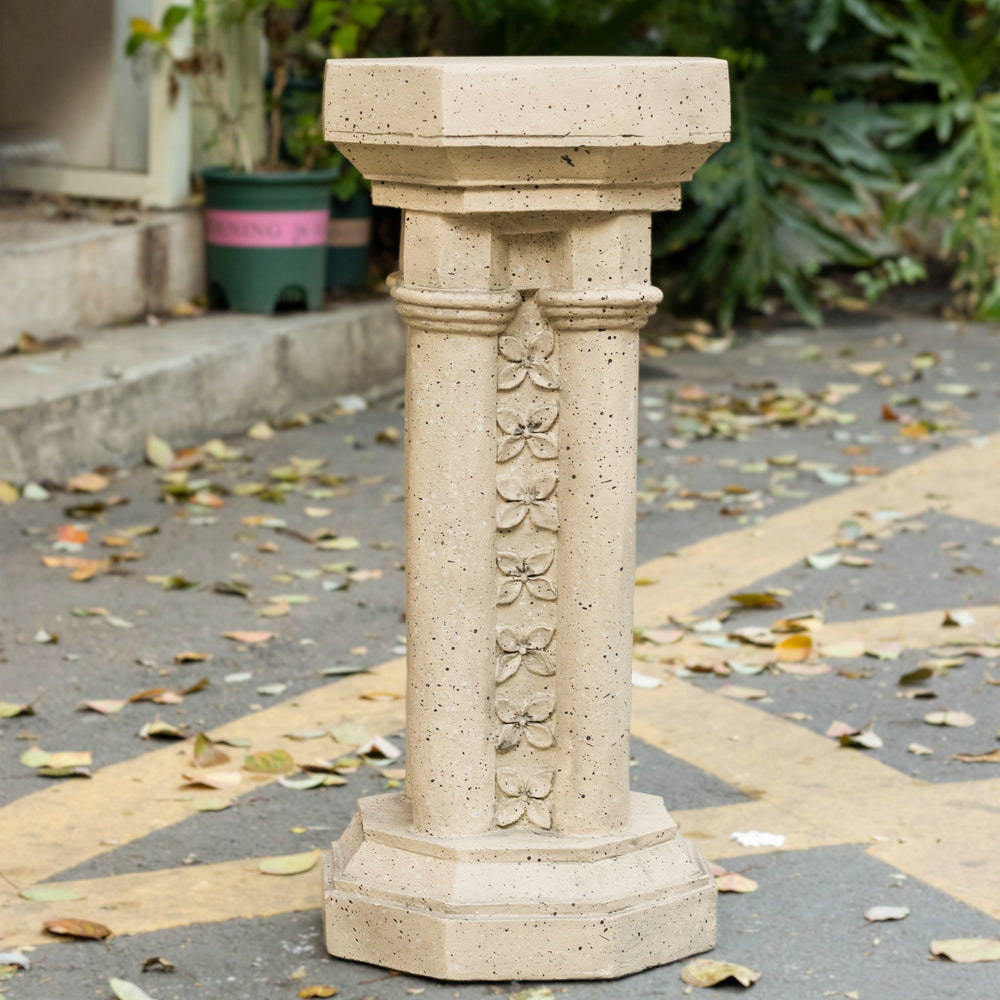 Pedestal Column Plant Stand, 23.25 Inch, Indoor and Outdoor Media 1