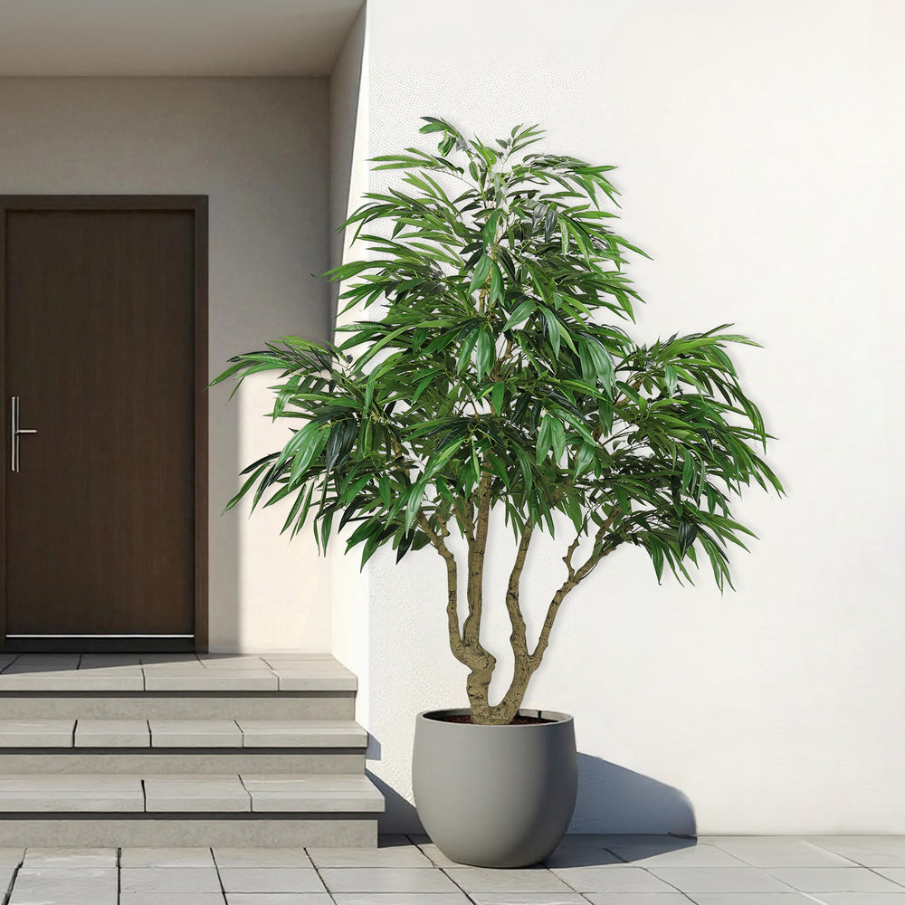 7FT Artificial willow Tree, Indoor Faux slik Greenery Plant for Home, Apartment, or Office Decoration, 1pc/set Media 13