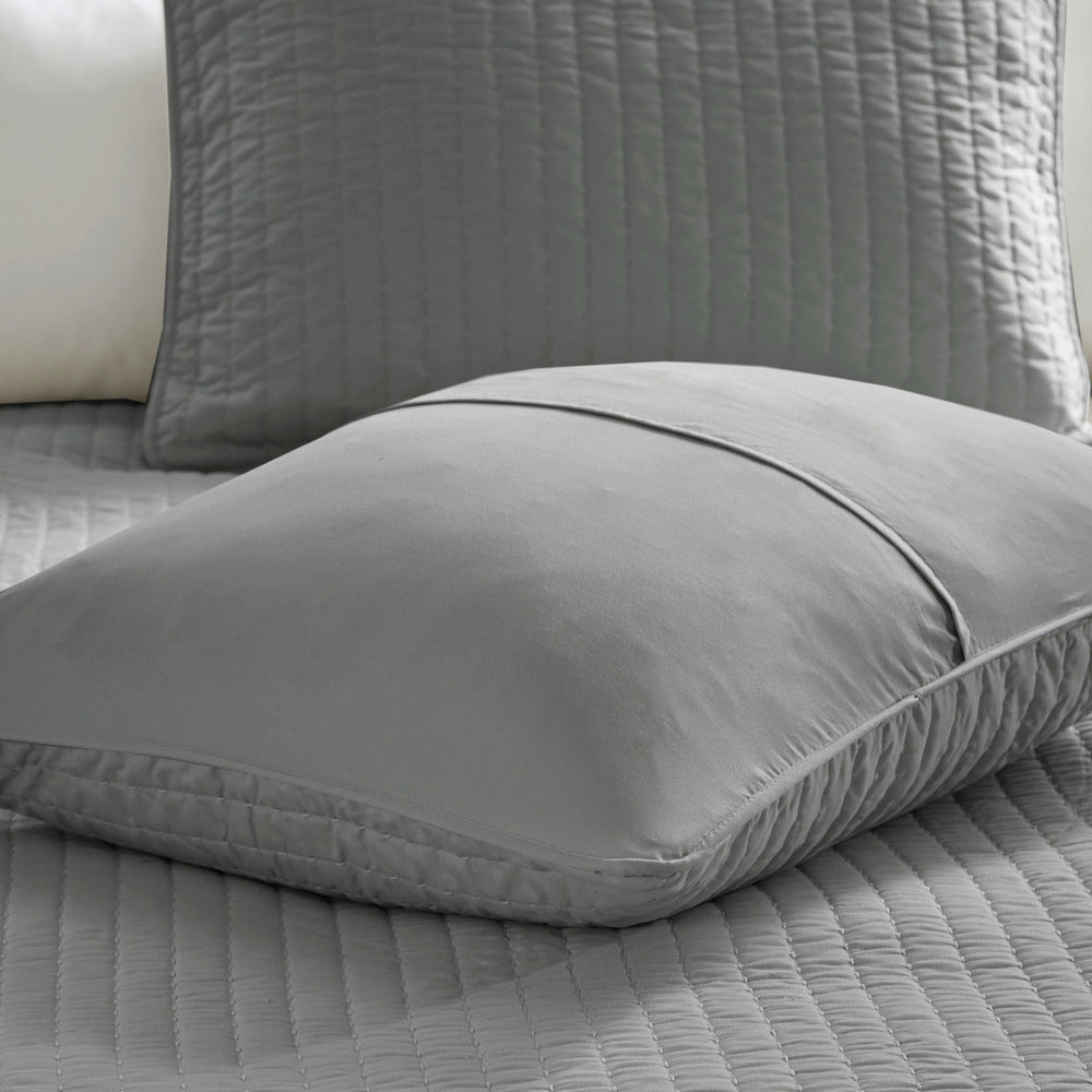 2 Piece Quilt Set Grey Twin/Twin XL Media 8