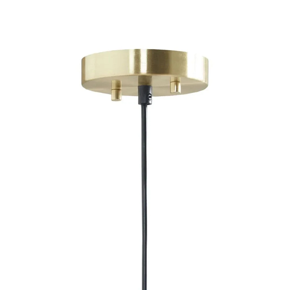 Pendant Light Layered Shade Metal Gold White Mid-Century Modern Fixture Media 8