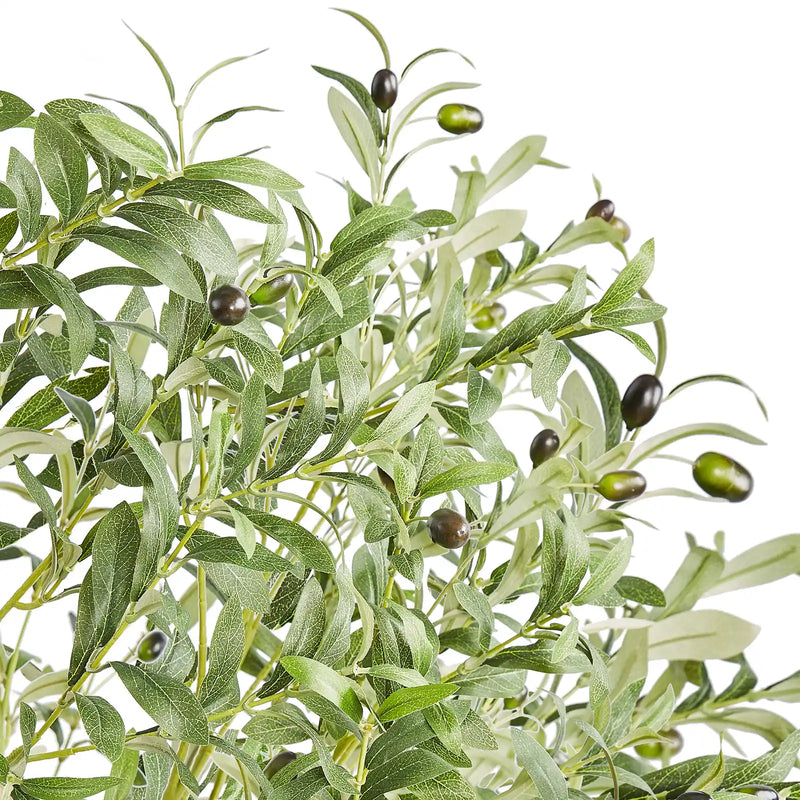 Artificial Olive Tree, 5 FT Tall Faux Plant, Secure PE Material & Anti-Tip Tilt Protection Low-Maintenance Plant, Lifelike Green Fake Potted Tree for Home Office Warehouse Decor Indoor Outdoor