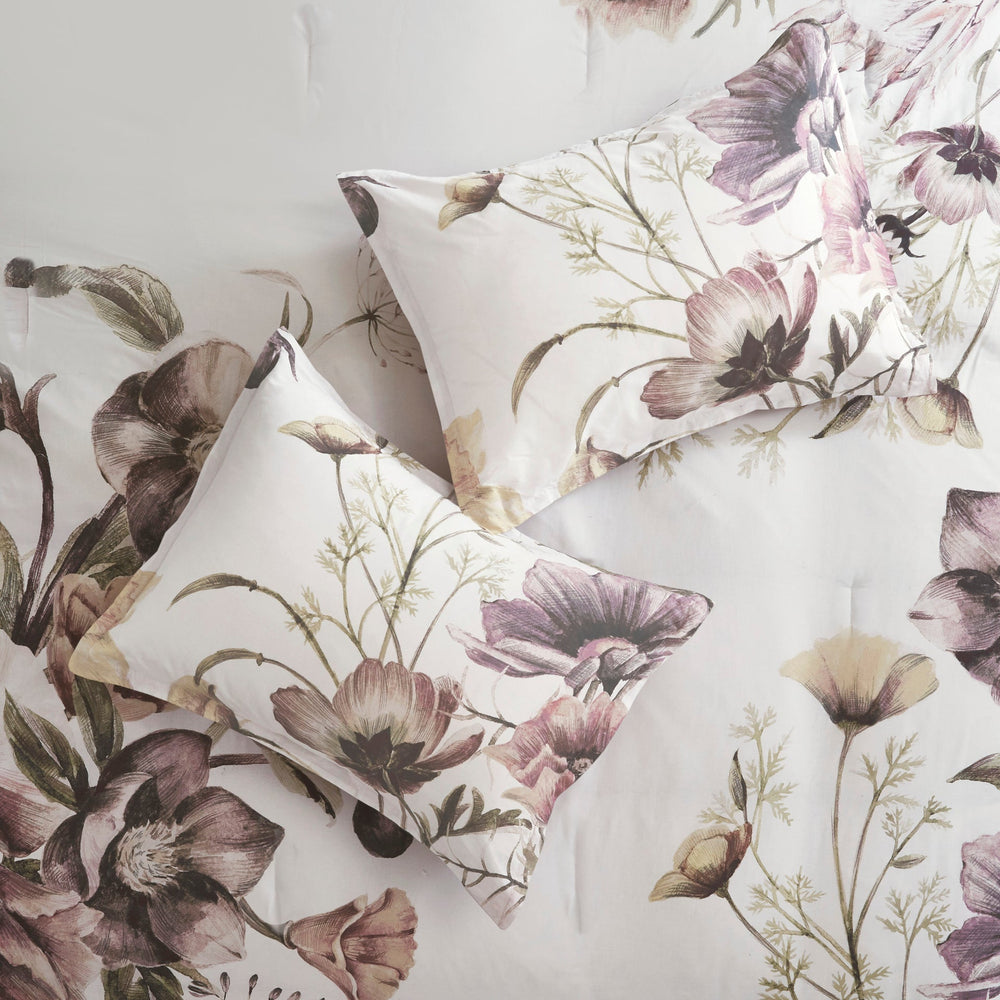 8 Piece Cotton Printed Comforter Set Blush Cal King Media 15