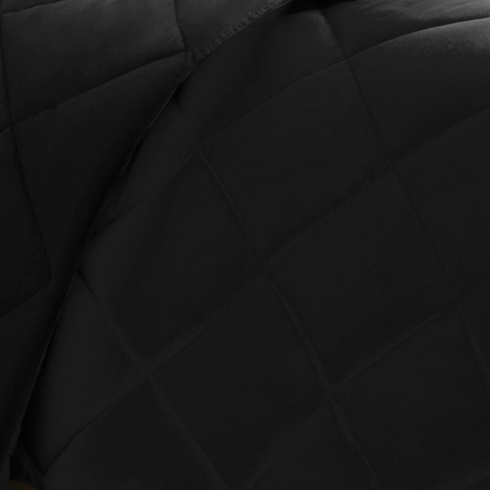 Full/Queen 3M Scotchgard Diamond Quilting Reversible Down Alternative Comforter Set Media 2