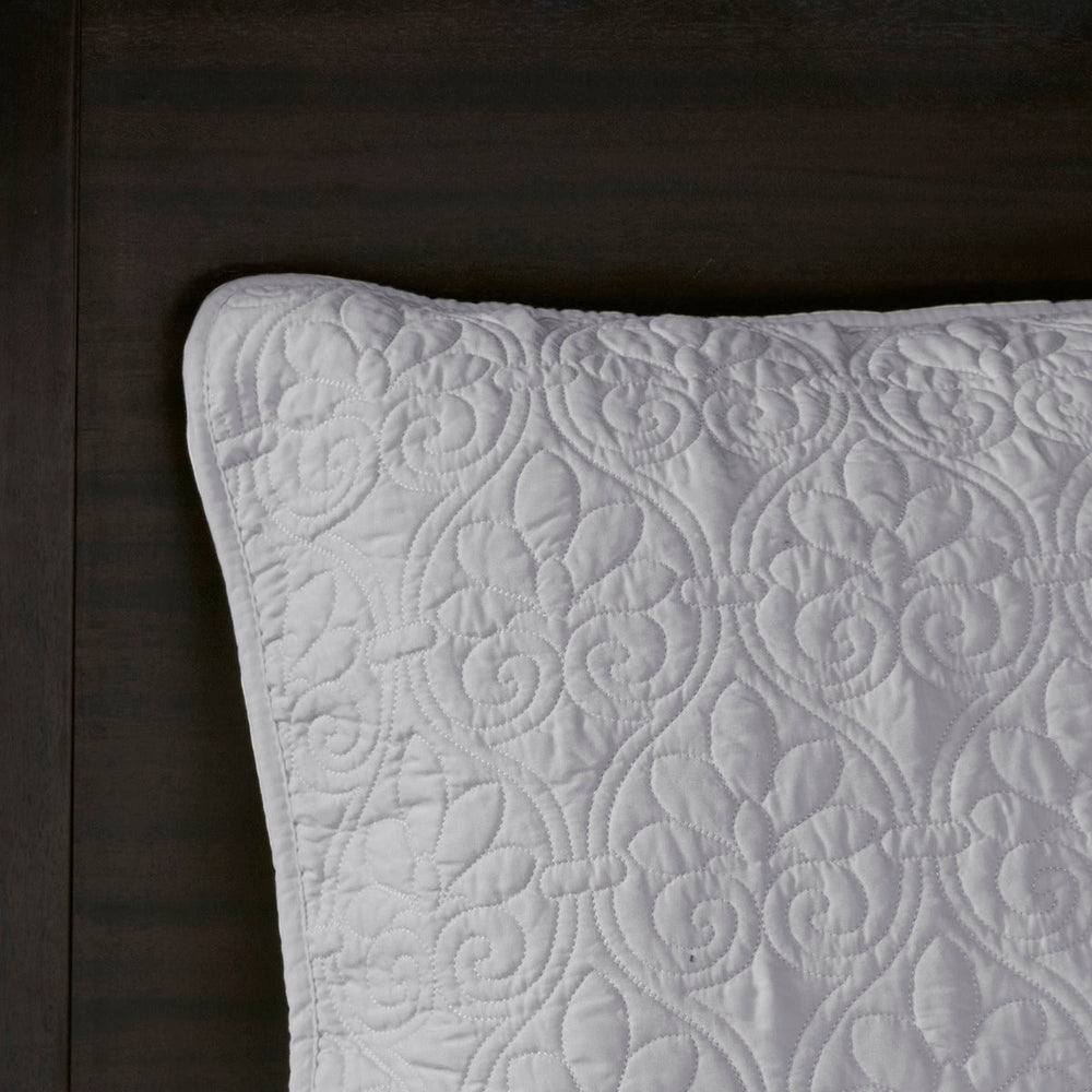 Reversible Bedspread Set Grey Queen Media 6