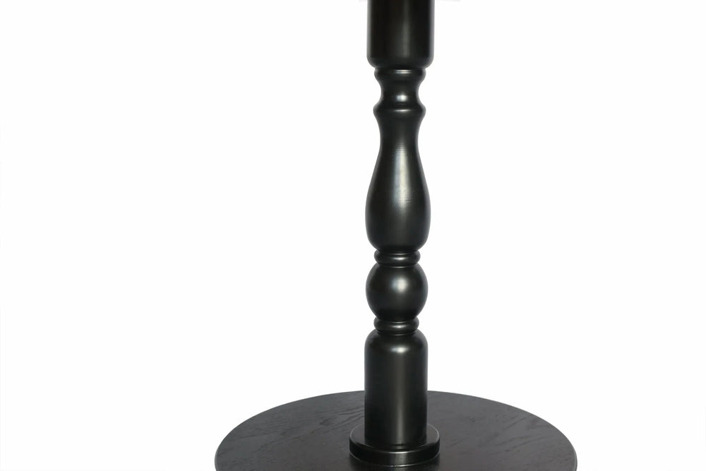 Round Side Table MDF & Solid Wood Modern Nightstand for Living Room & Bedroom Media 11
