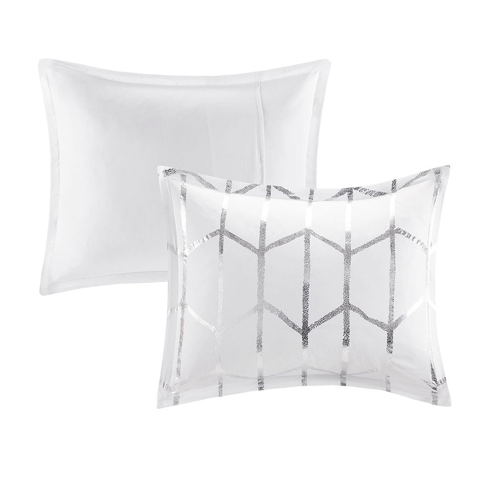 Full/Queen Metallic Printed Comforter Set Media 16