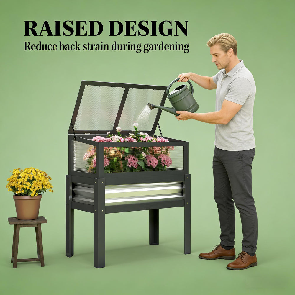 Flowers Box,Elevated Planter Box,Raised Garden Bed Media 3