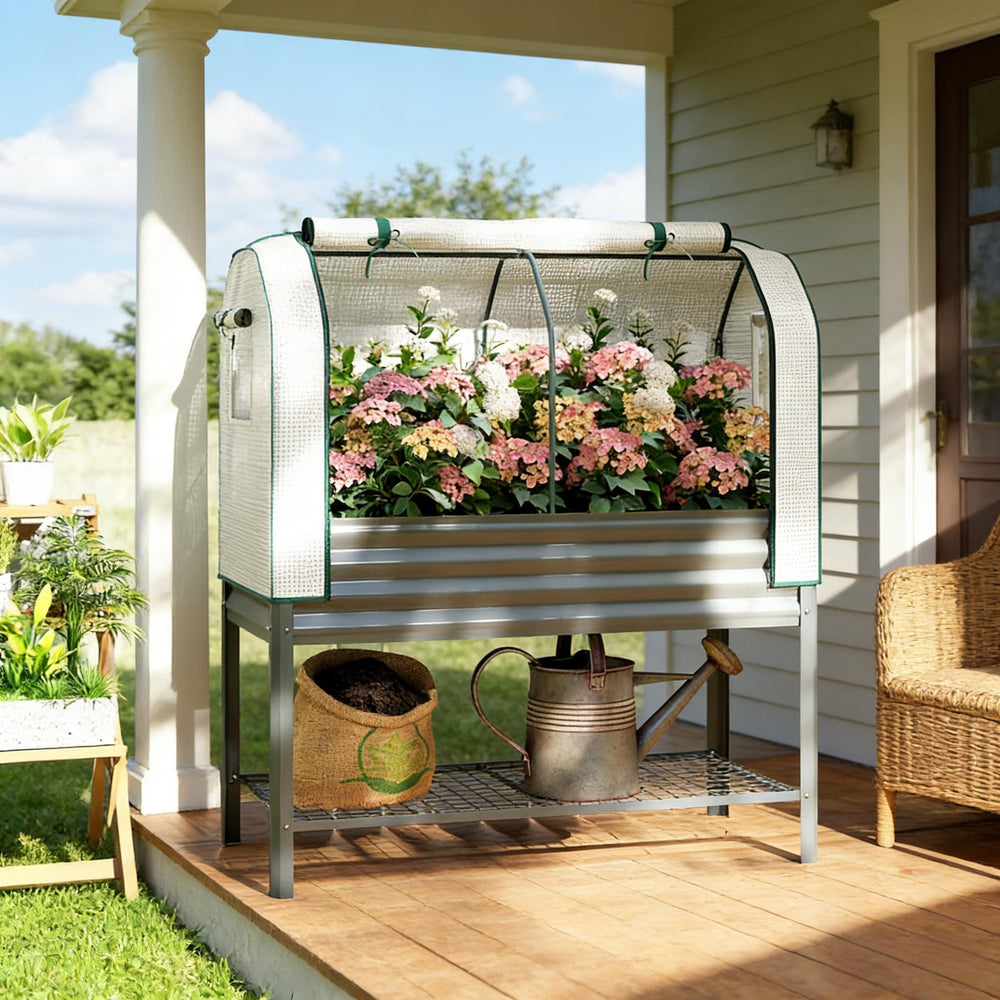 Convenient Flower Boxs,Outdoor Plant Boxs,Raised Garden Bed Media 6