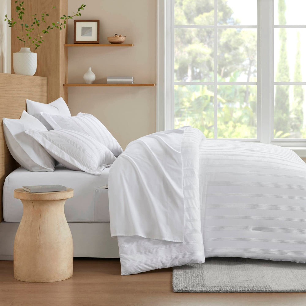 7-Piece King Woven Striped Comforter Set Media 15