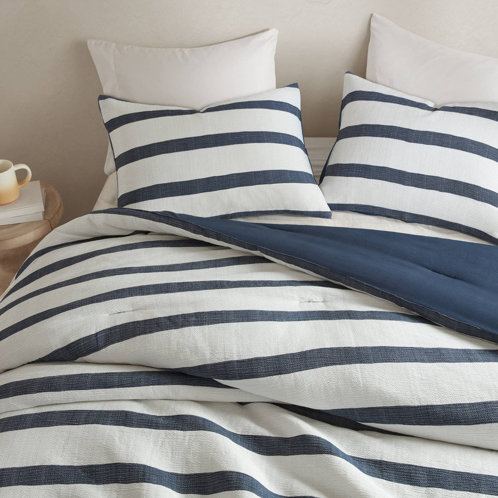 3-Piece King/Cal King Yarn-dyed striped comforter Media 15