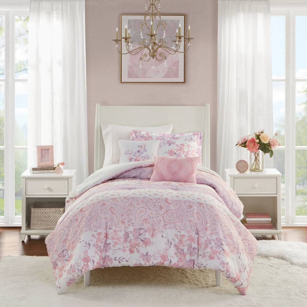 Floral Paisley Comforter Set Twin/Twin XL Media 12