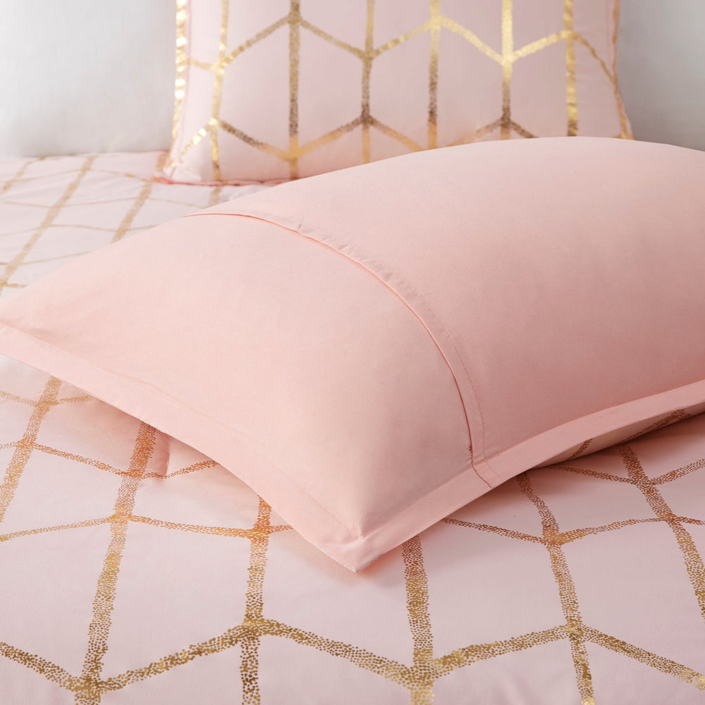 5-Piece Full/Queen 100% Polyester Brushed   Printed Comforter Set Media 12