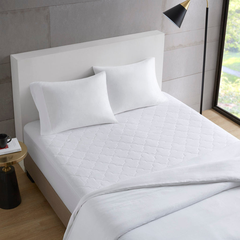 Cotton Percale Quilted Mattress Pad Media 3