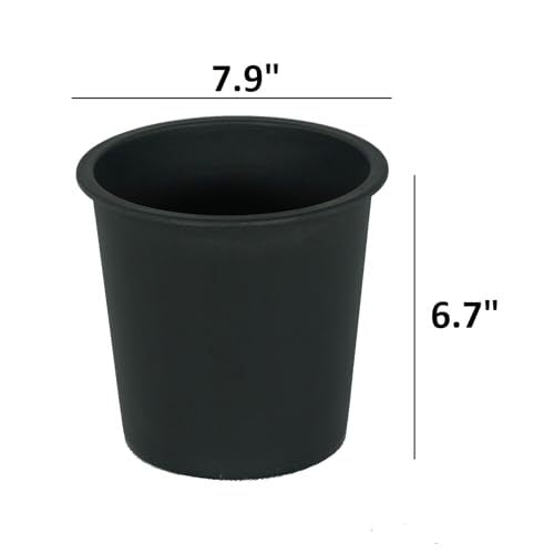 7.9' Round Nursery Plant Pot - Garden Plastic Pots with Drainage (5-Pack) Media 3
