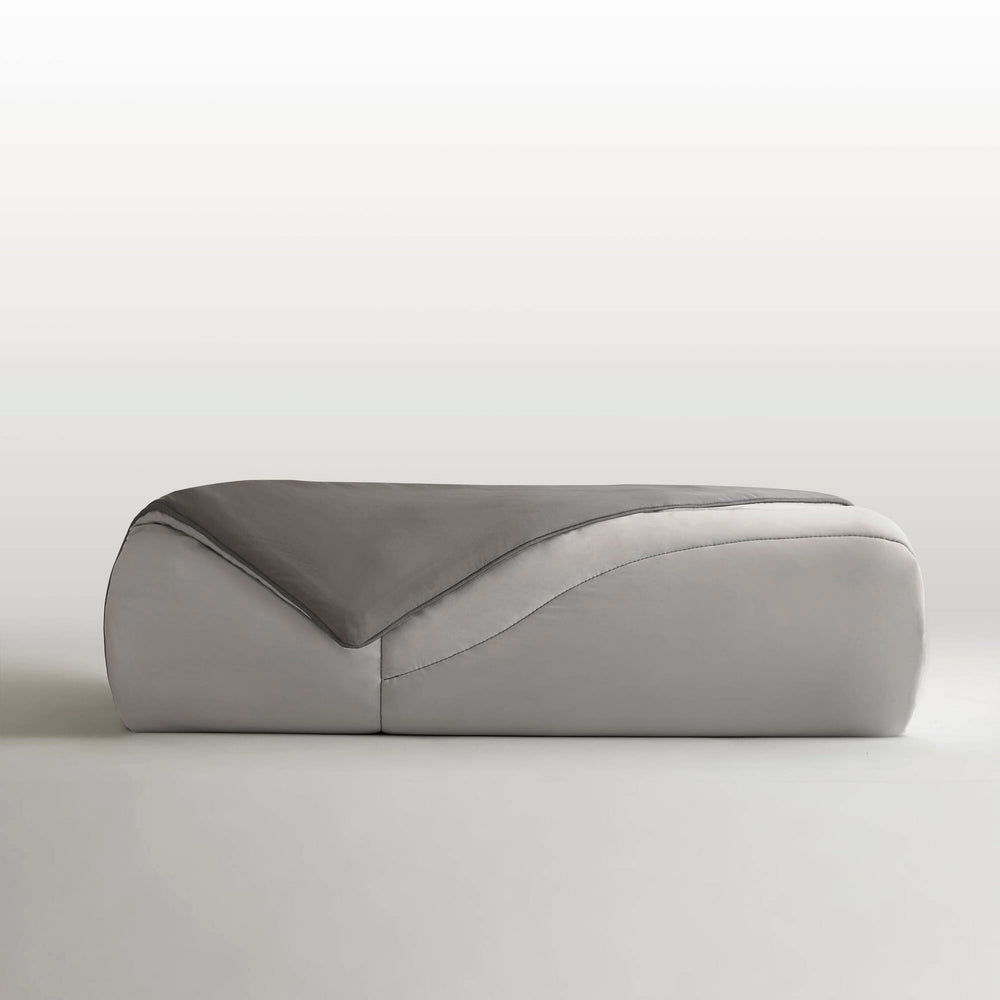 1-Piece Full/Queen Reversible Tencel Comforter Blanket,Gray Media 8