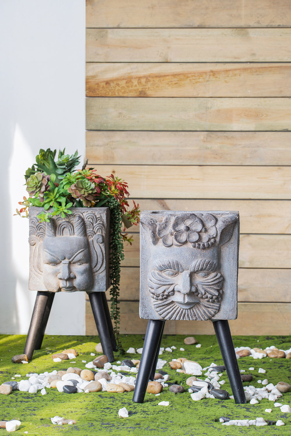 11' x 13' x 22' Greek God Statue Planter with Legs Media 5
