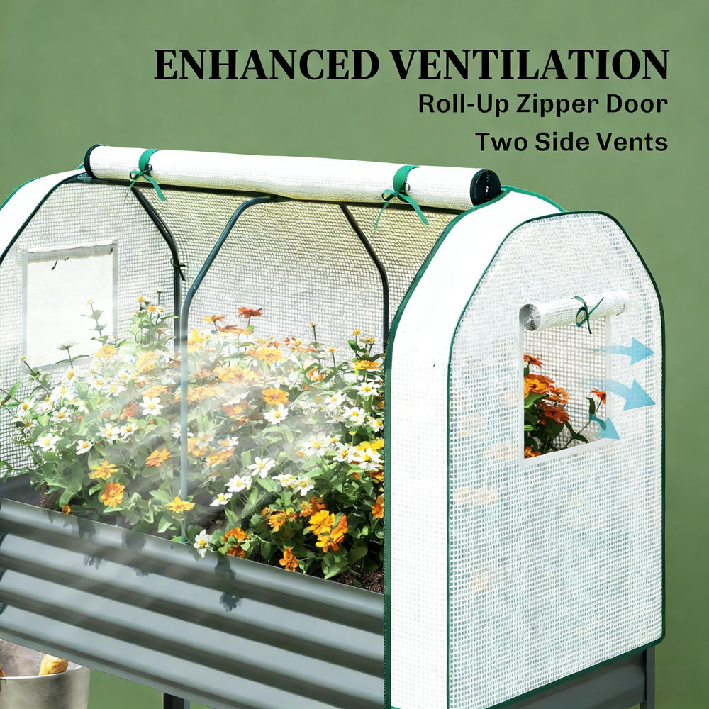 Convenient Flower Boxs,Outdoor Plant Boxs,Raised Garden Bed Media 7