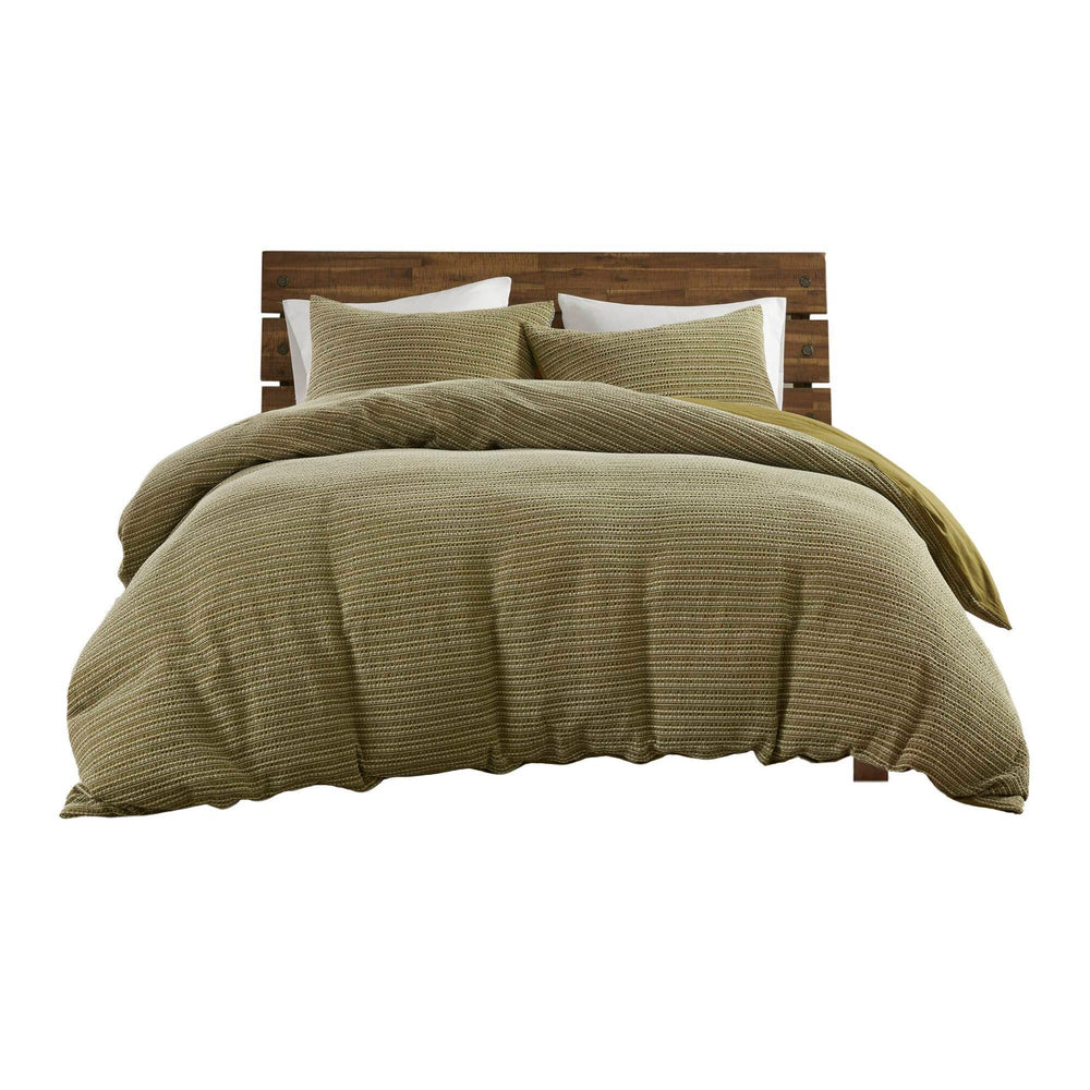 3PCS King/Cal King Waffle Washed Duvet Set Media 10