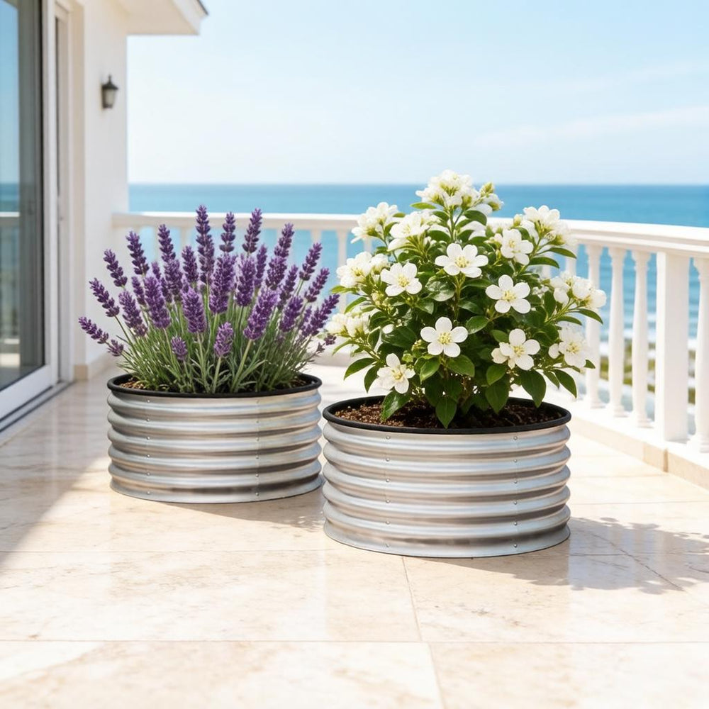 Set of 2 Planter Box,Raised Garden Beds,Garden Planter Boxs(2PCS Planter Box) Media 2