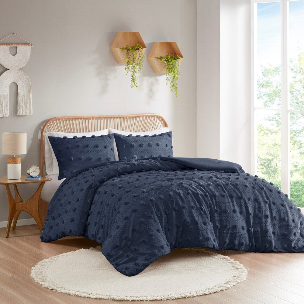 Full/Queen Clip Jacquard Comforter Set Media 1