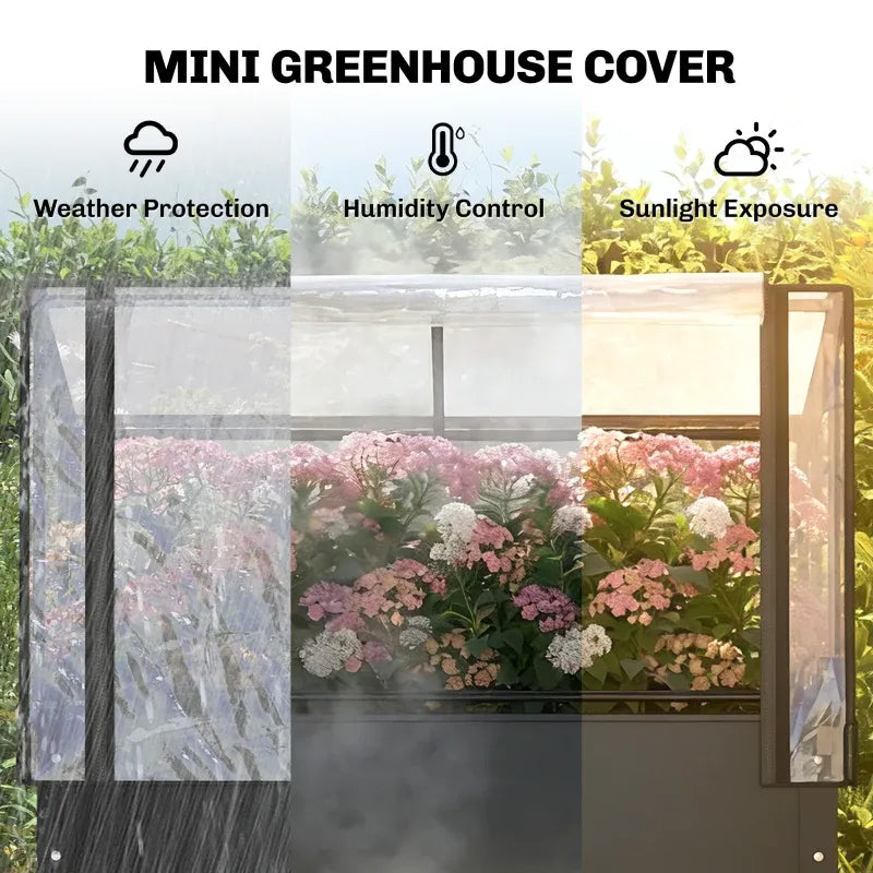 Spacious Raised Garden Bed,Flower Boxs,Elevated Plant Boxs Media 8