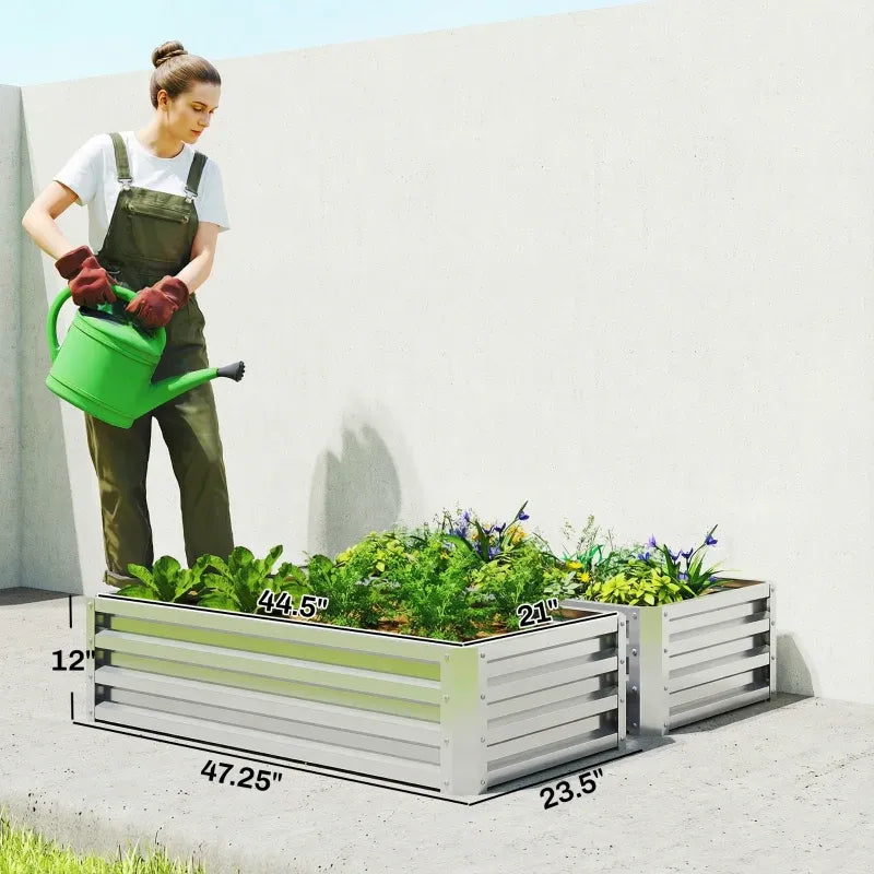 Stable Flowers Box,Raised Garden Bed,Planter Box Media 6