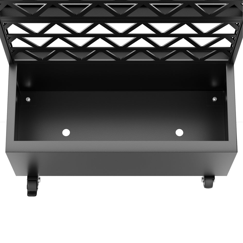 Metal Planter Box with Trellis Raised Garden Bed - 72.05'x35.83'x16.14', Trellis Privacy Screen for Climbing Plants, Vegetables, Vines(Assembly Required) Media 5