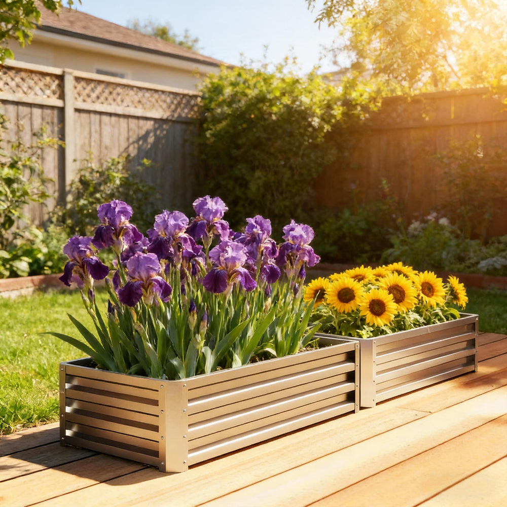 Stable Flowers Box,Raised Garden Bed,Planter Box Media 4