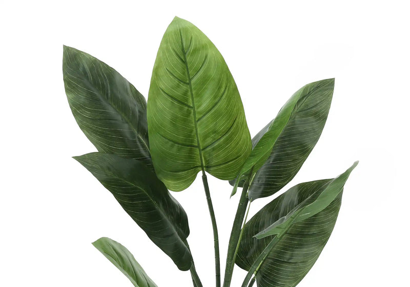 Artificial Plant, 37' Tall, Aureum Tree, Indoor, Faux, Fake, Floor, Greenery, Potted, Real Touch, Decorative, Green Leaves, Black Pot