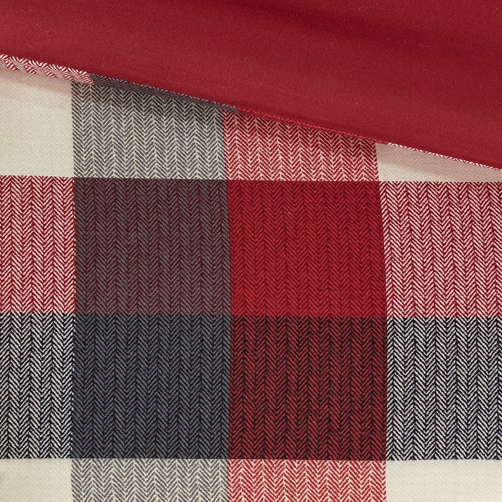 7 Piece Herringbone Comforter Set Red King Media 5