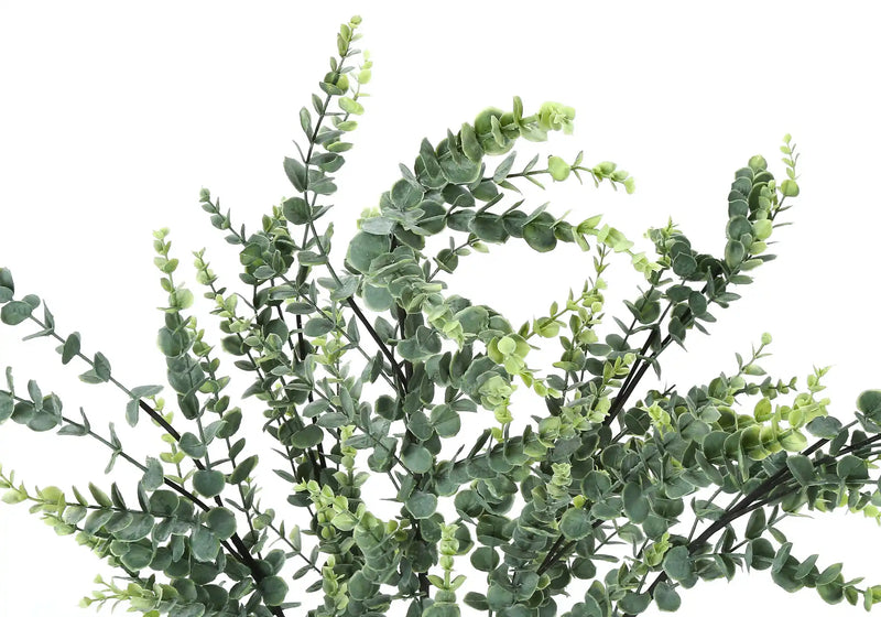 Artificial Plant, 44' Tall, Eucalyptus Tree, Indoor, Faux, Fake, Floor, Greenery, Potted, Real Touch, Decorative, Green Leaves, Black Pot