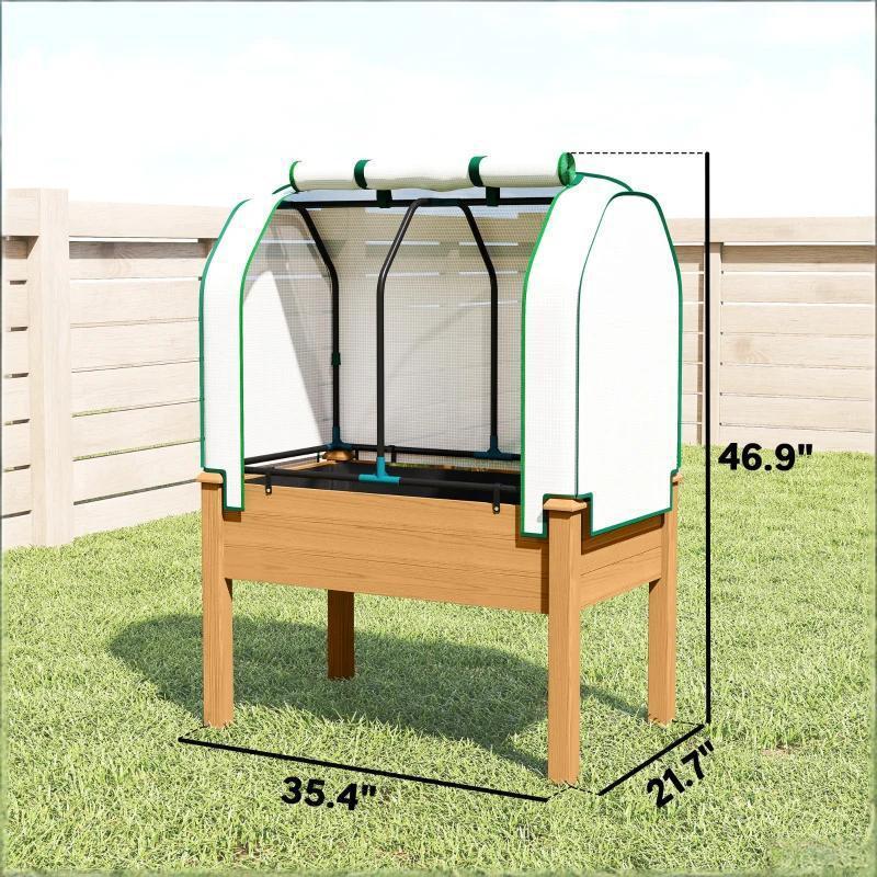 Outdoor Planter Box,Raised Garden Bed Media 5