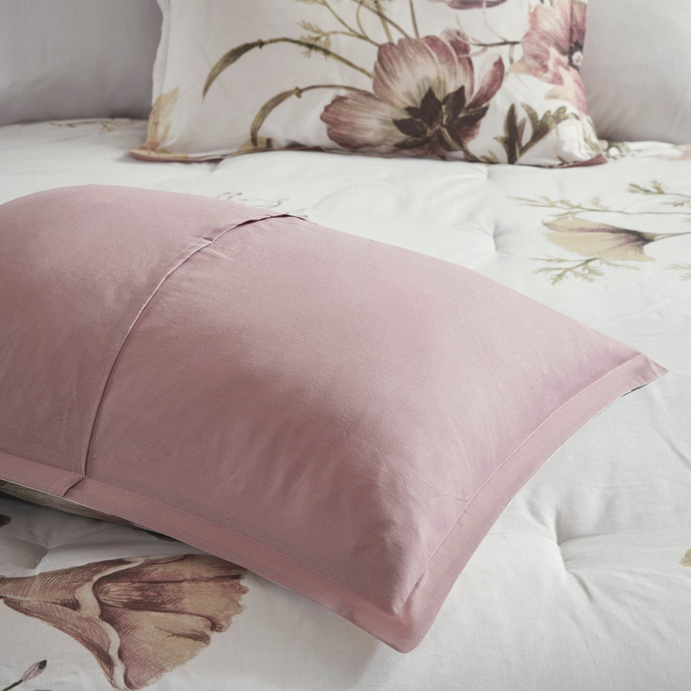 8 Piece Cotton Printed Comforter Set Blush Queen Media 7