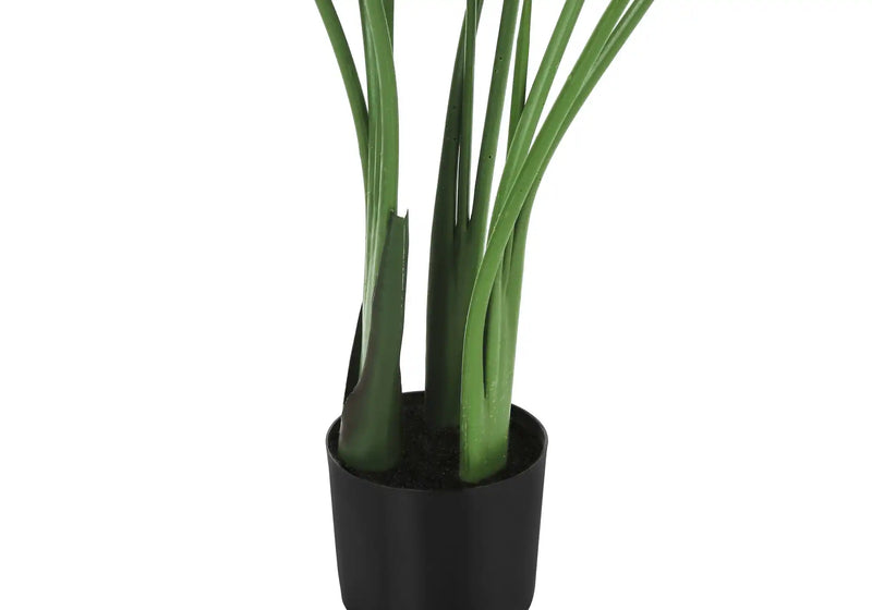 Artificial Plant, 44' Tall, Bird Of Paradise Tree, Indoor, Faux, Fake, Floor, Greenery, Potted, Decorative, Green Leaves, Black Pot
