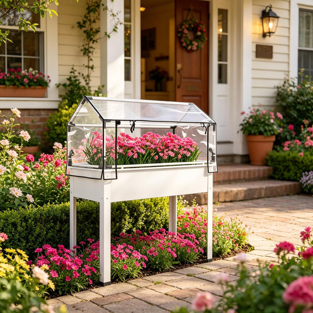 Raised Design Garden Bed,Elevated Garden Box,Tall Planter Media 6