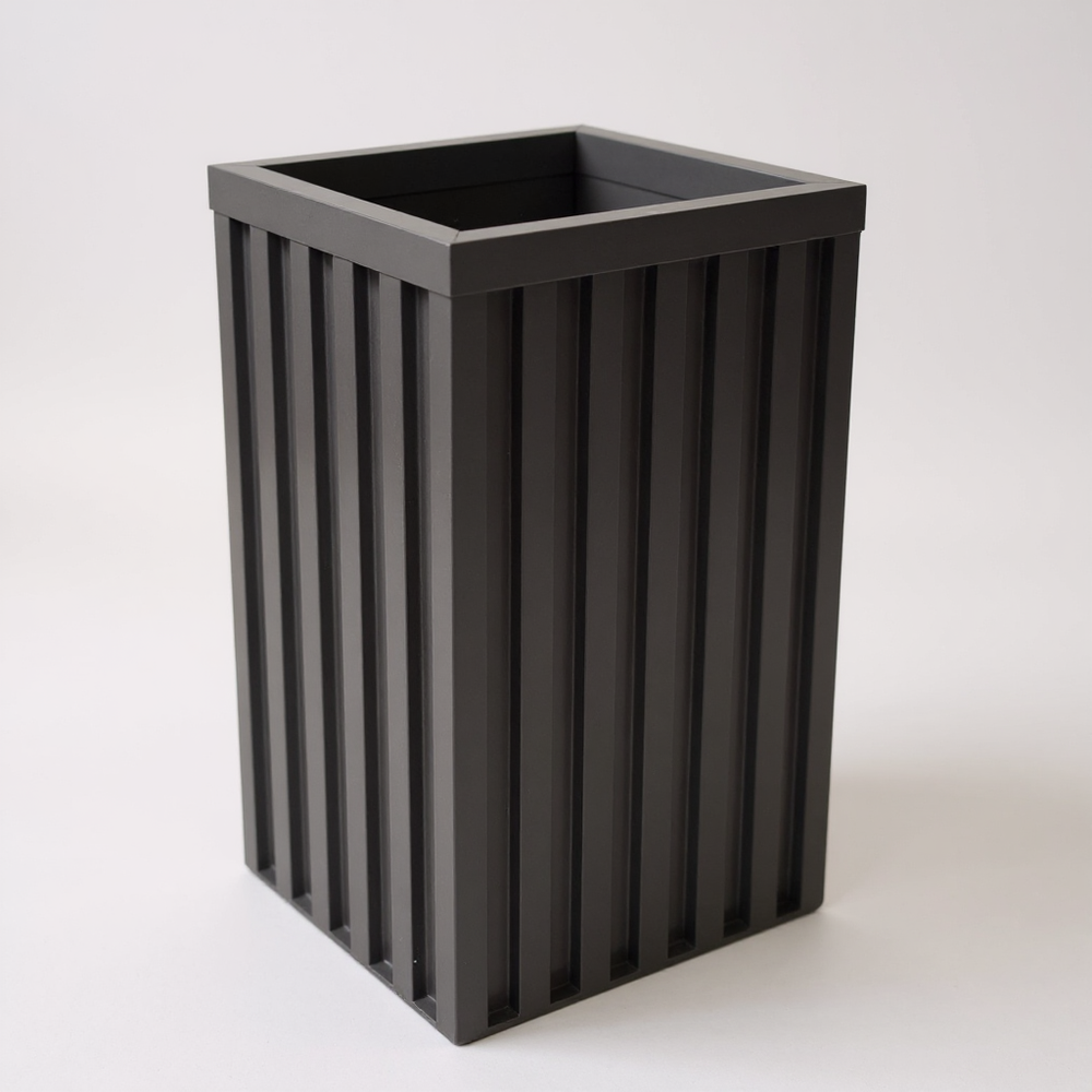 Square Grove Column Planter - Dark Bronze Media 6