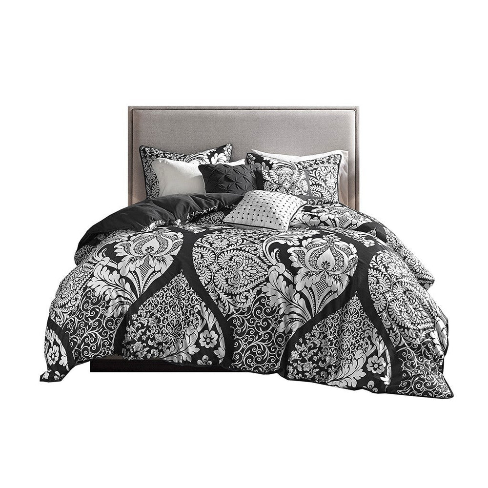 King/Cal King 6 Piece Printed Duvet Cover Set Media 3