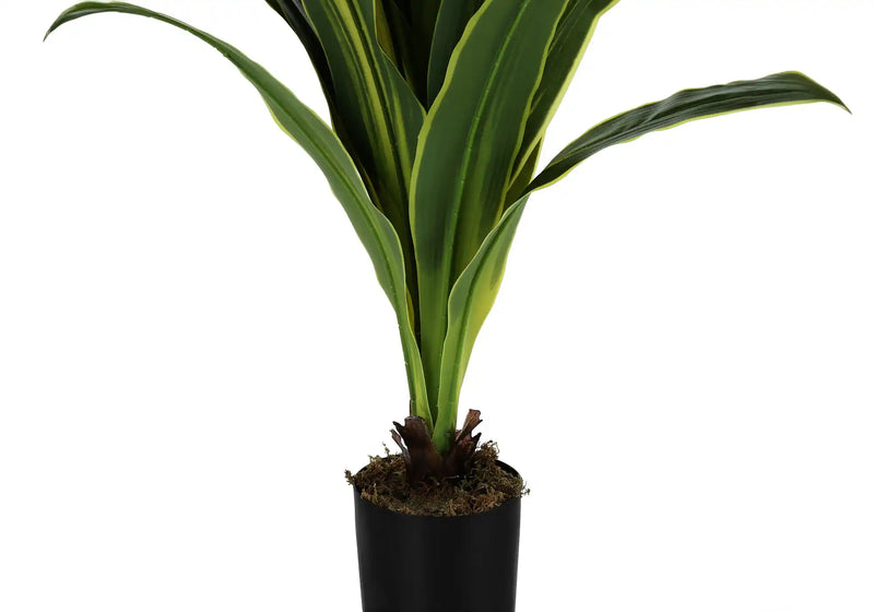 Artificial Plant, 47' Tall, Dracaena Tree, Indoor, Faux, Fake, Floor, Greenery, Potted, Real Touch, Decorative, Green Leaves, Black Pot