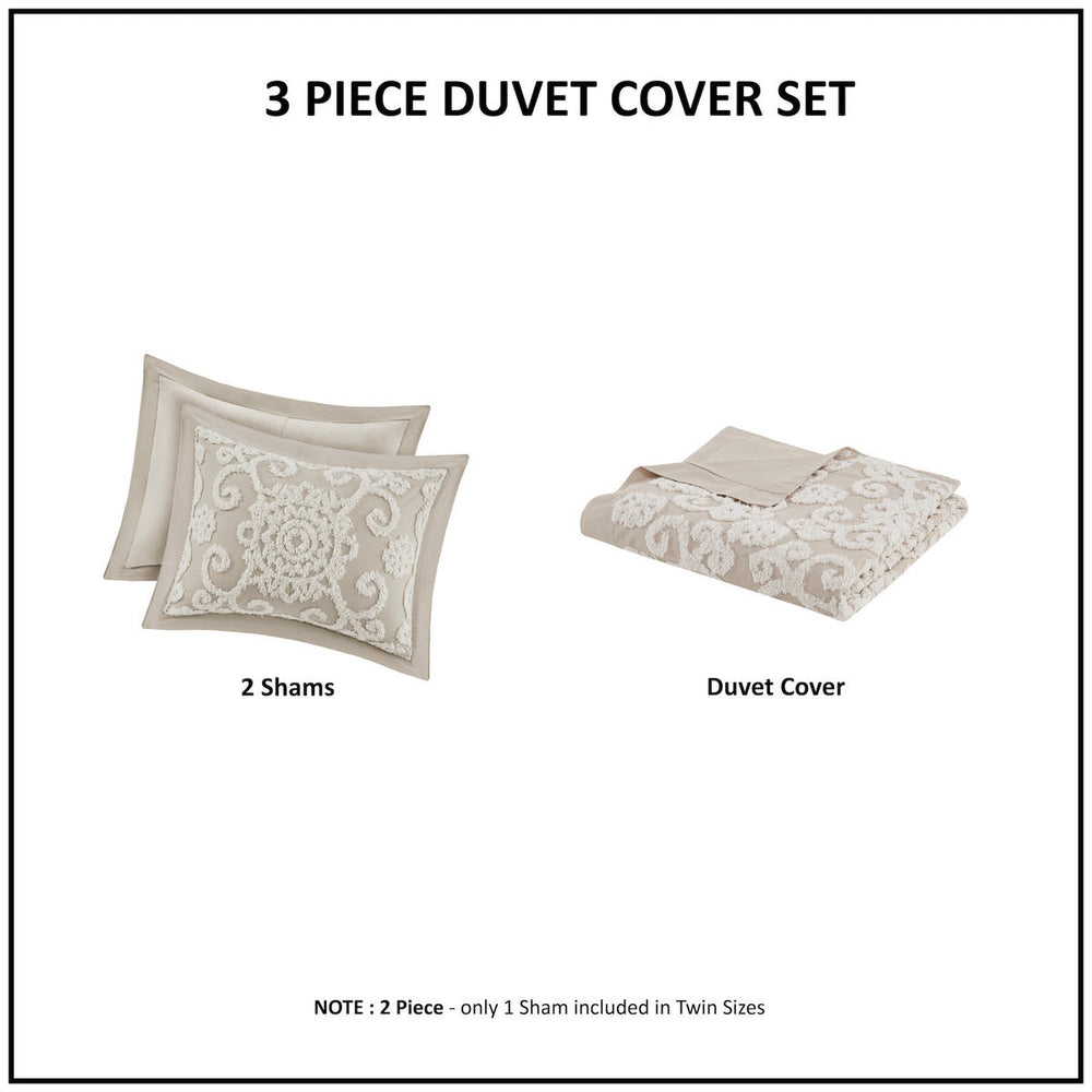Cotton Duvet Mini Set Taupe King Media 13