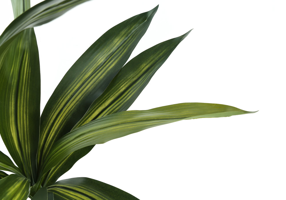 Artificial Plant, 51' Tall, Dracaena Tree, Indoor, Faux, Fake, Floor, Greenery, Potted, Real Touch, Decorative, Green Leaves, Black Pot Media 4