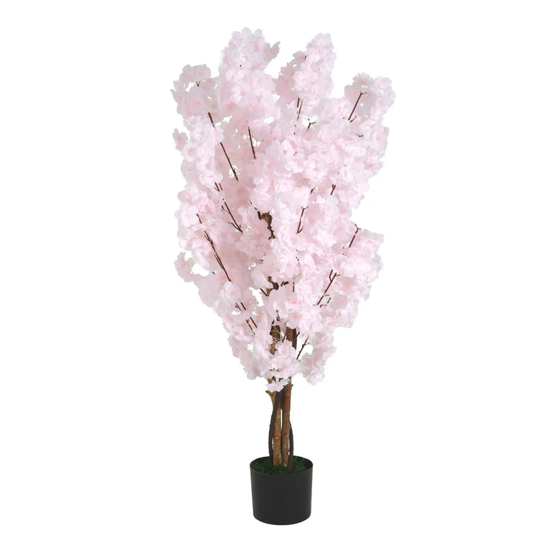 43' Artificial Cherry Blossom Tree with Black Plastic Pot