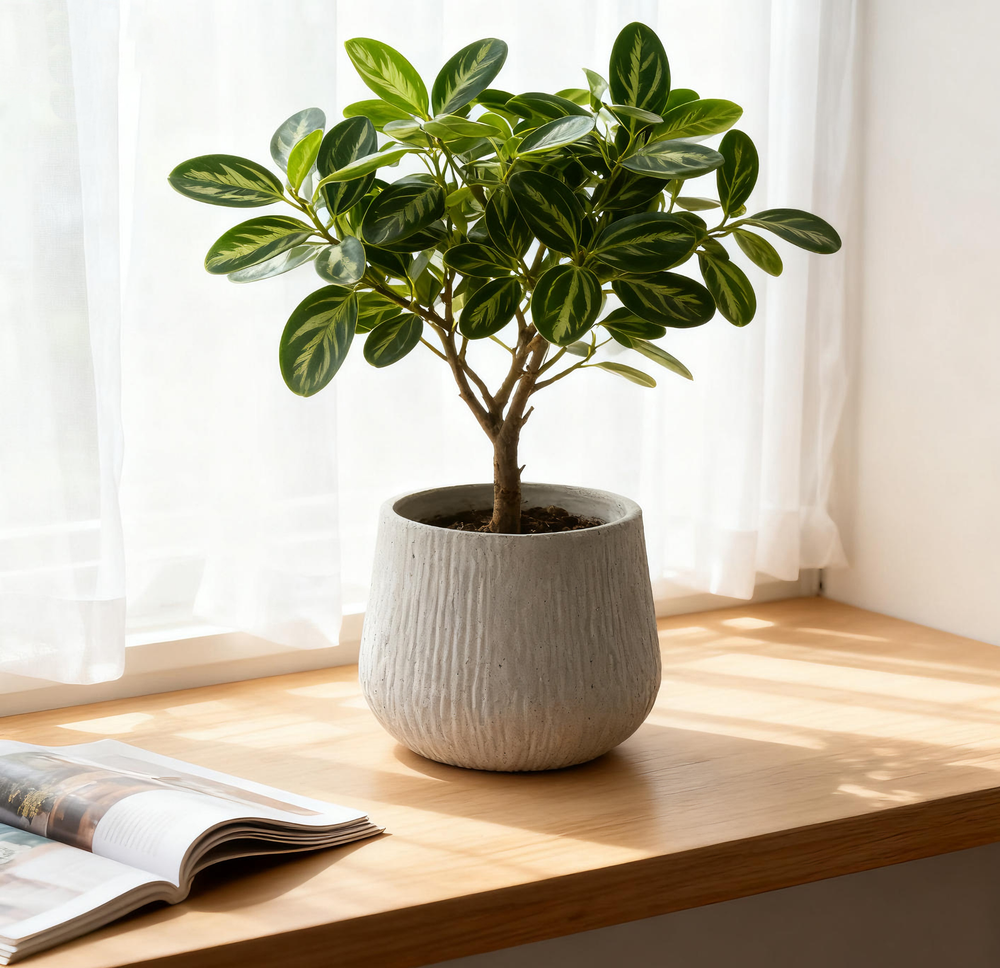 11' Dia x 9.06' H Large Round Planters for Indoor Plants, Outdoor Planters with Drainage Holes, Magnesium Oxide Plant Pot with Cement Texture Plant Pots Indoor & Outdoor for Home Garden Patio Media 3