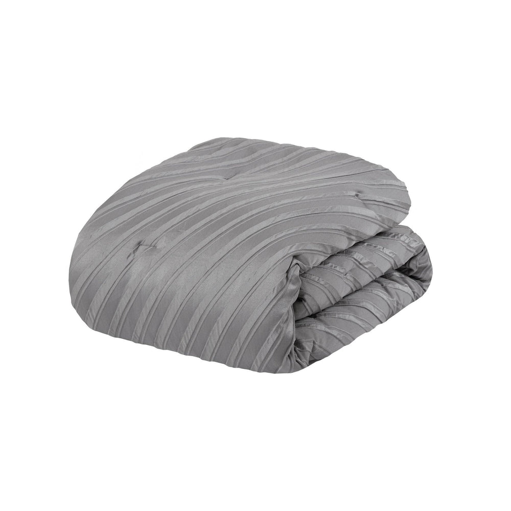 7 PCS Queen Comforter Set Grey Media 9