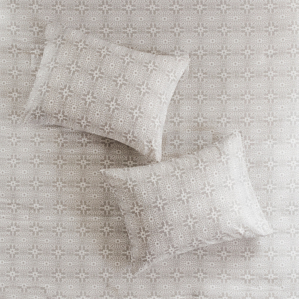 King/Cal King 4 Piece Embroidered Cotton Reversible Duvet Cover Set Media 14