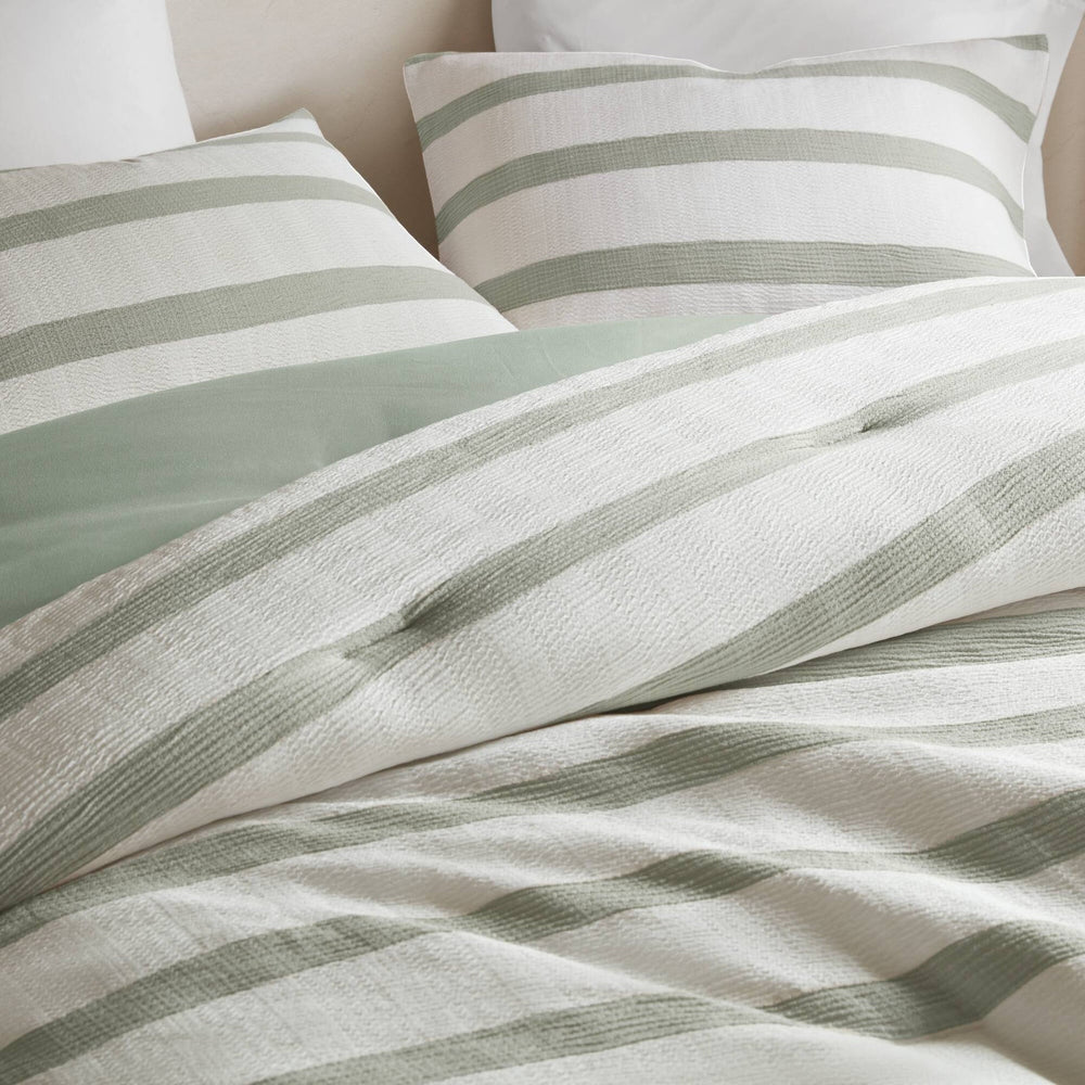 3-Piece Full/Queen Yarn-dyed striped comforter Media 17