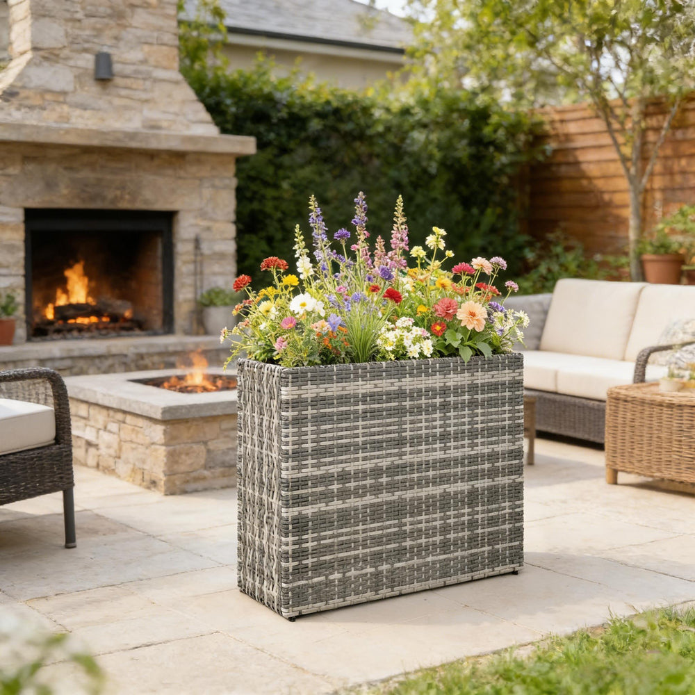 Patio Elevated Planter Box,Raised Garden Bed Media 6