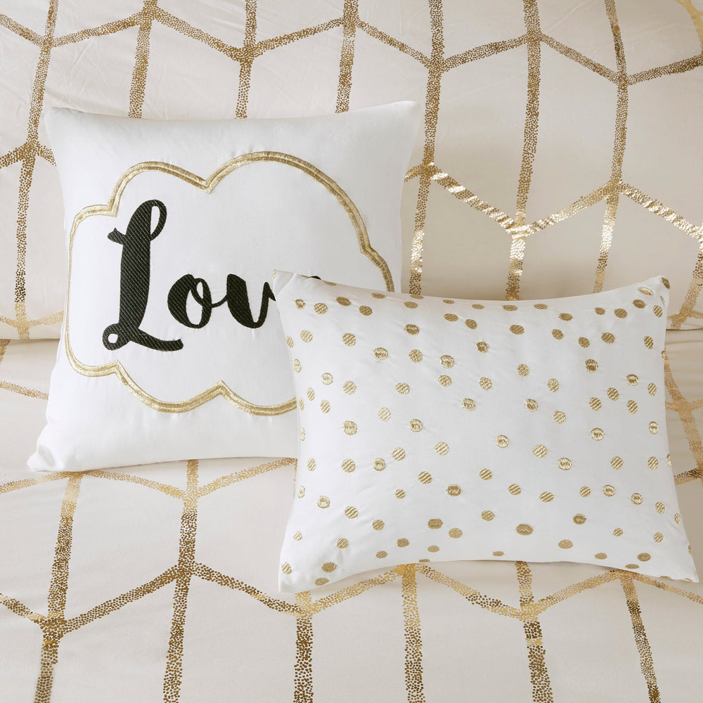 4-Piece Twin/Twin XL 100% Polyester Brushed   Printed Comforter Set Media 2